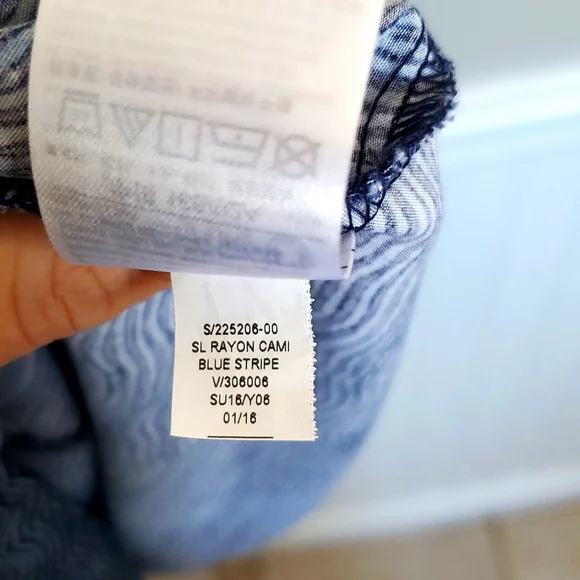 Old Navy Dress Women's Medium Blue Spring Summer Maxi Spaghetti Strap Sundress - Picture 7 of 7